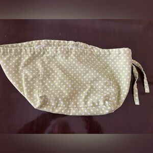 Pottery Barn Kids Light Green Polka Dot Basket Liner